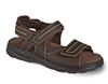 Brown Hudson 3-Strap Sandal