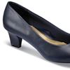 Gail Navy Leather Pump