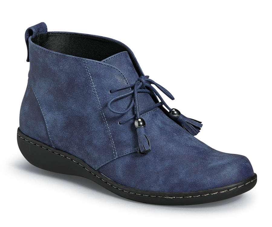 Jinger Navy Ankle Bootie