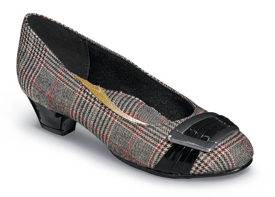 Pleats Be With You Plaid Pump