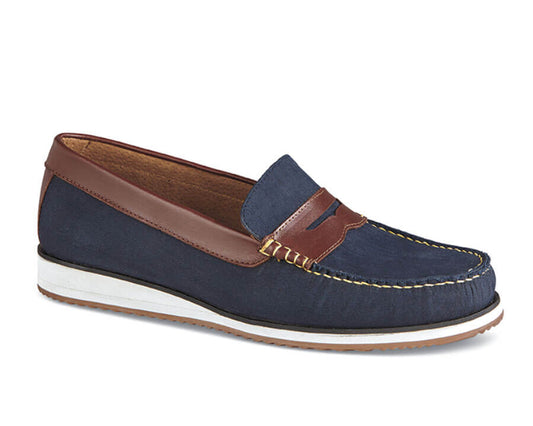 Navy Canvas-Holbrook Yoshi Loafer BY HITCHCOCK 1