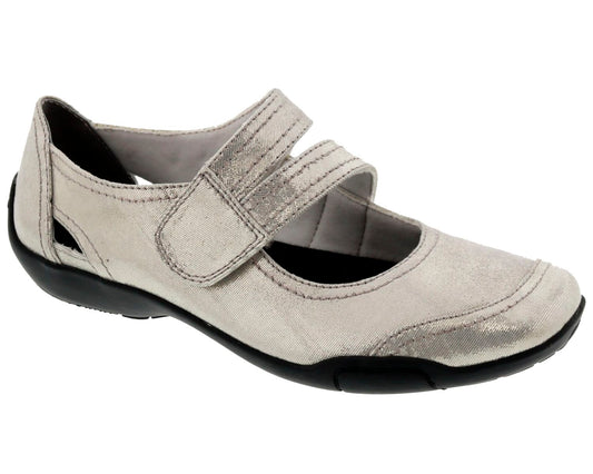 Silver Iridescent Leather-CHELSEA BY ROS HOMMERSON 1