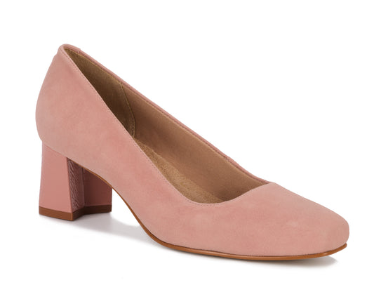 Rosewood Suede Patent-MEREDITH PUMP BY ROS HOMMERSON 1