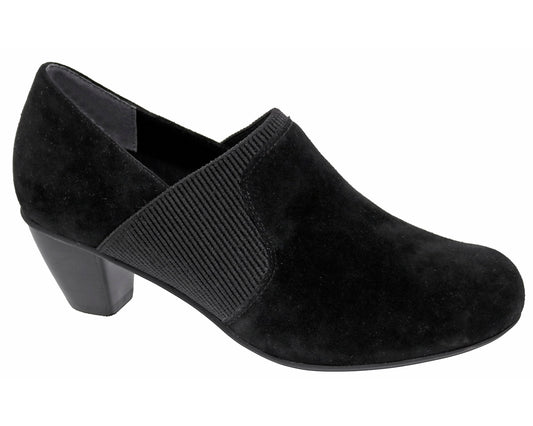 Black Suede Black Stretch-San Marino BY DREW 2