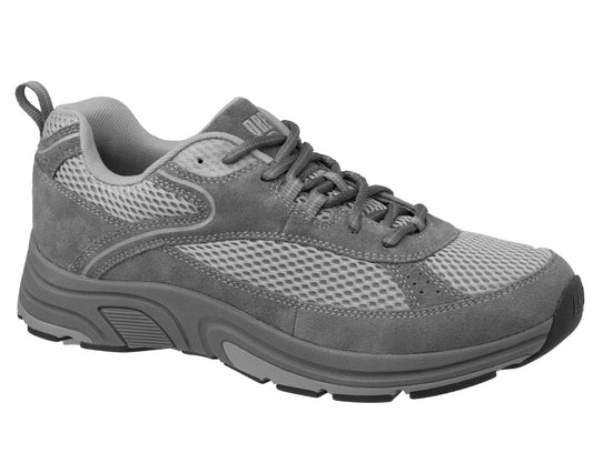 Grey Leather Mesh-AARON BY DREW 1