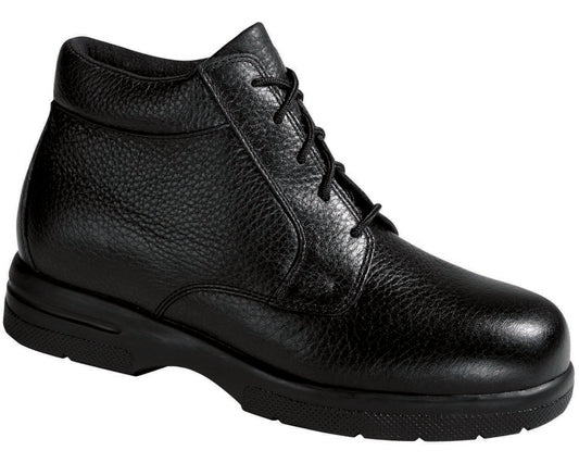 Black Pebbled Leather-Tucson Boots BY DREW 1