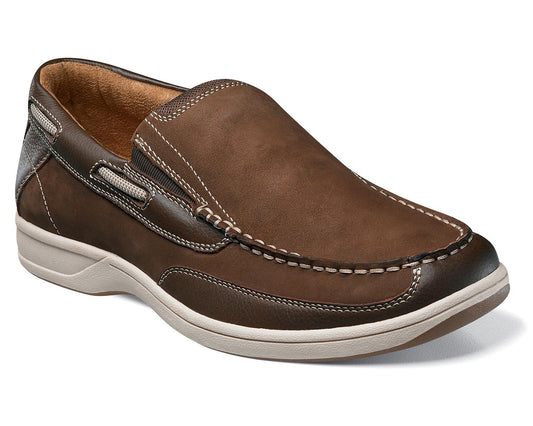 Brown Leather-LAKESIDE MOC TOE SLIP-ON BY FLORSHEIM 1