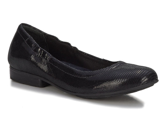 Black Patent Lizard Print Leather-TESS BY ROS HOMMERSON 1