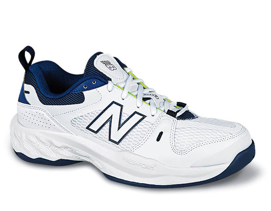 White Navy-1007WT Mens Tennis Shoe BY NEW BALANCE 1