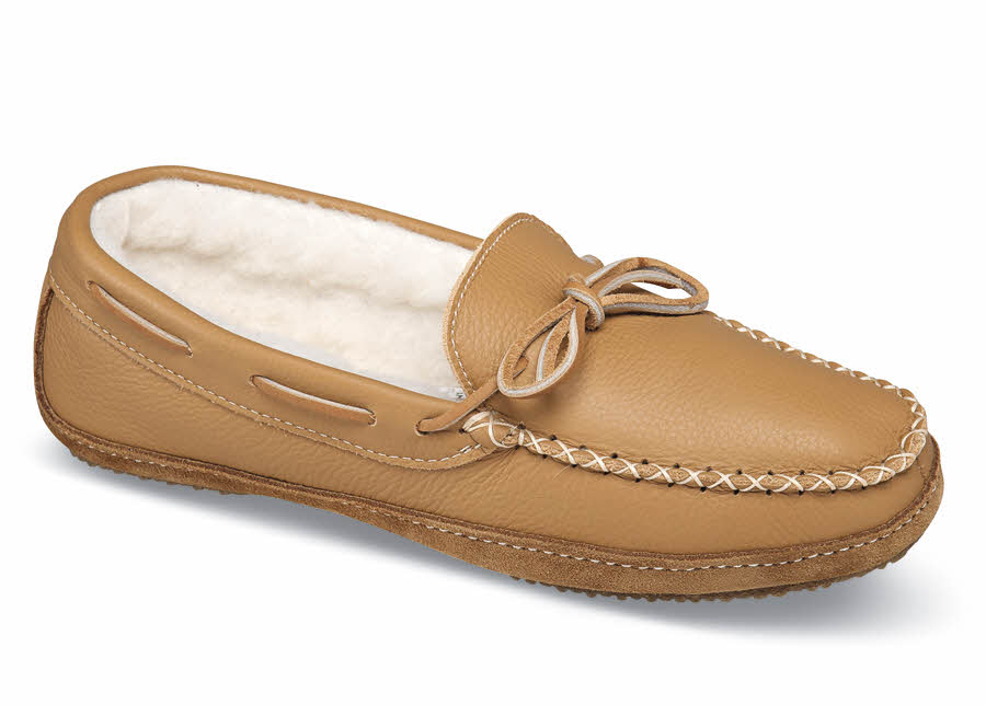 wool lined moccasins