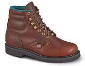 Brown 6" Oblique Toe Work Boot