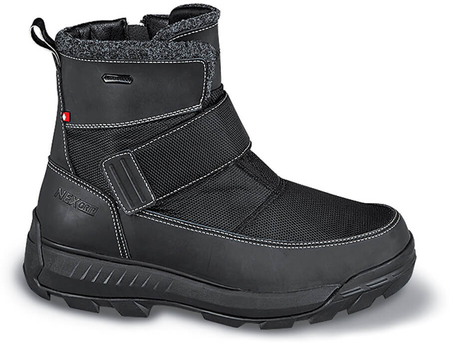 Black Ice Jacob Strap Boot | Hitchcock Wide Shoes