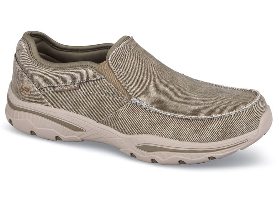 Taupe Creston Moseco Canvas | Hitchcock Wide Shoes