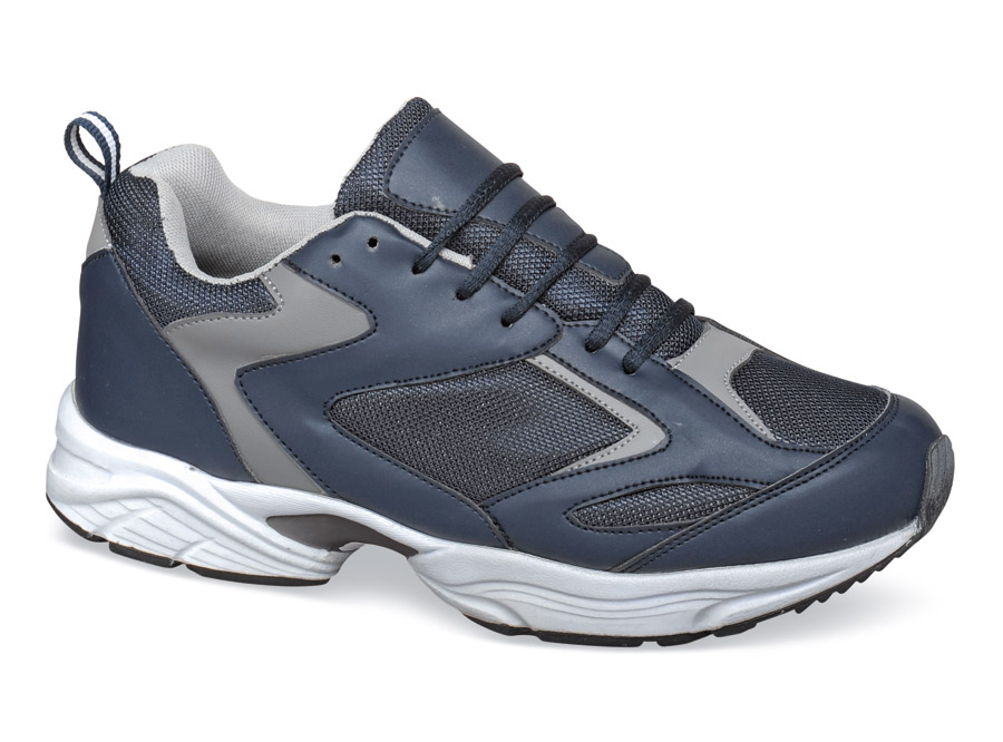 Navy Mesh Athletic Shoe | Hitchcock Wide Shoes