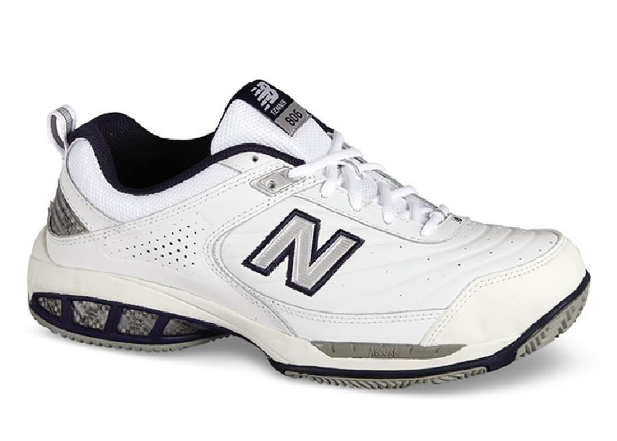 new balance leather tennis shoes