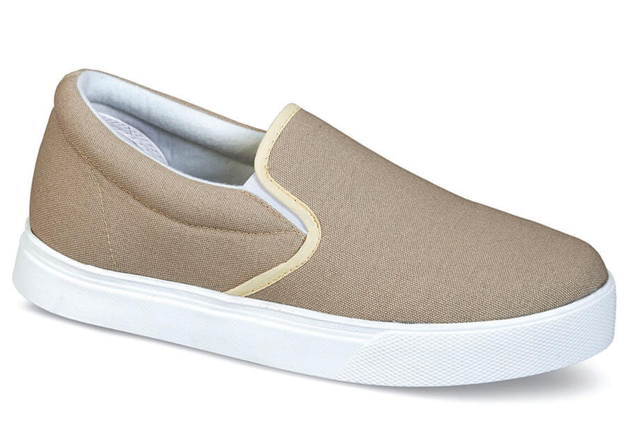 Tan Canvas Casual Slip-on | Hitchcock 