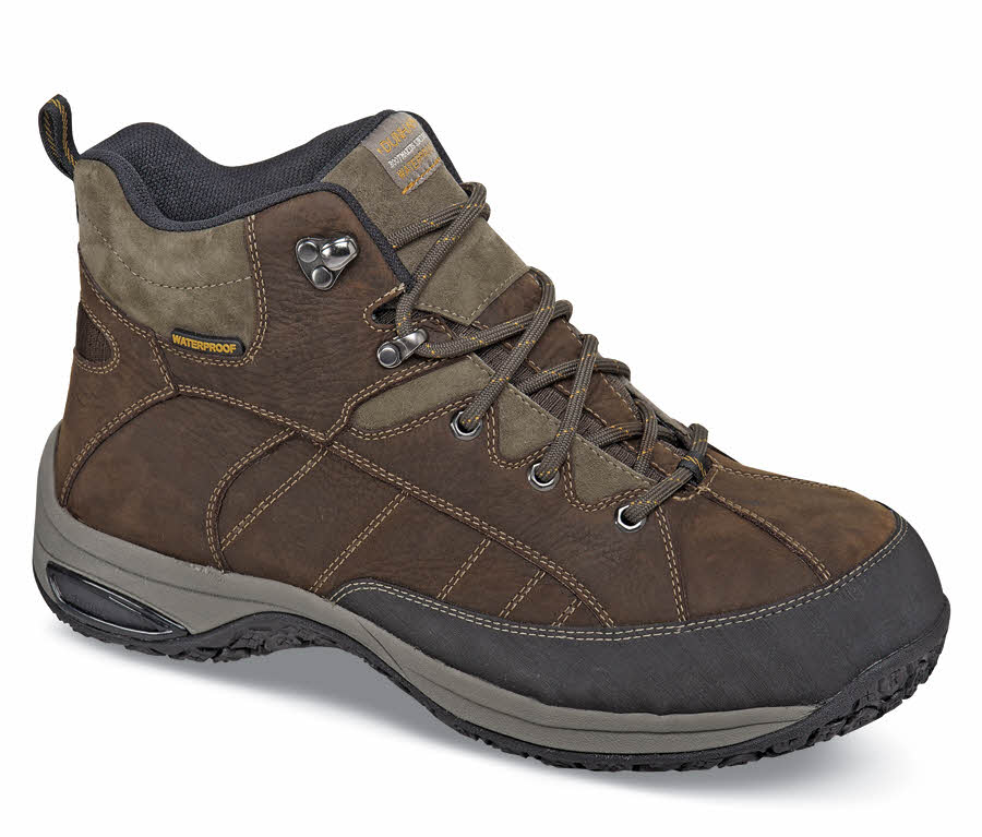 Brown Lawrence Steel-toe Boot | Hitchcock Wide Shoes