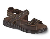Brown Hudson 3-Strap Sandal