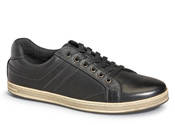 Black Leather Lucas Sneaker