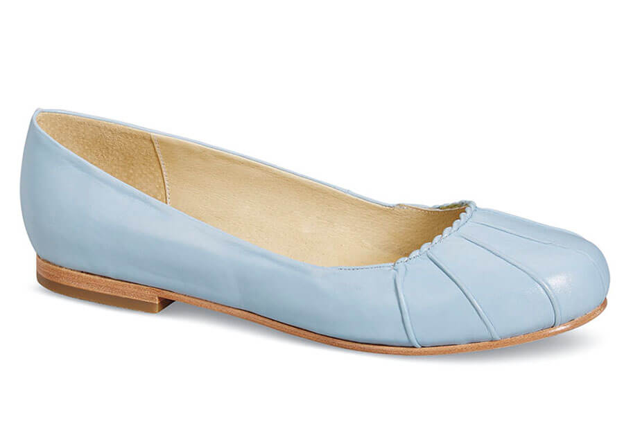 Annabella Sky Blue Ballet Hitchcock Wide Shoes