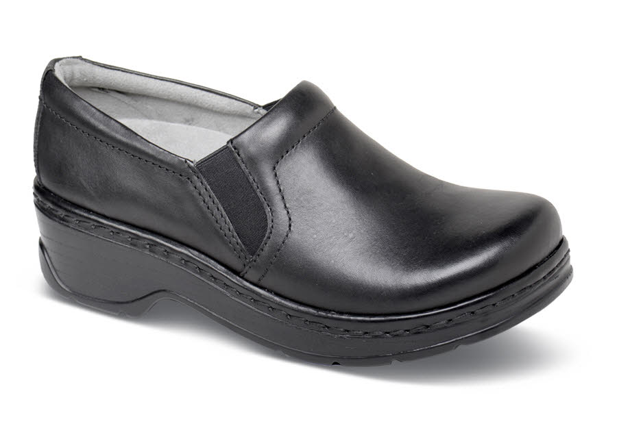 Naples Black Leather Clog | Hitchcock Wide Shoes