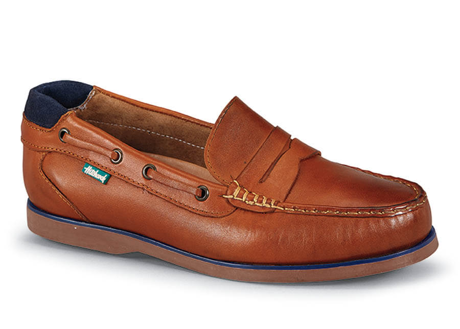Tan Hand-Sewn Boat Sole Loafer