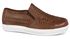 Brown Woven Leather Slip-on