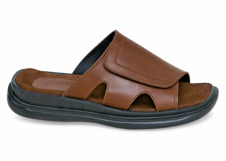 Brown Wide Strap Sandal