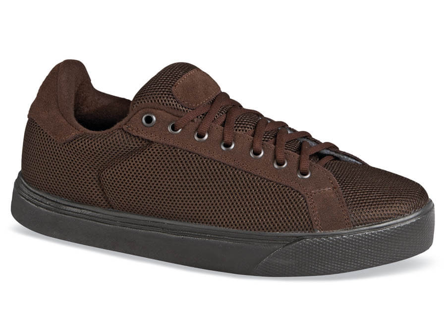 Brown Lace-to-Toe Mesh Sneaker