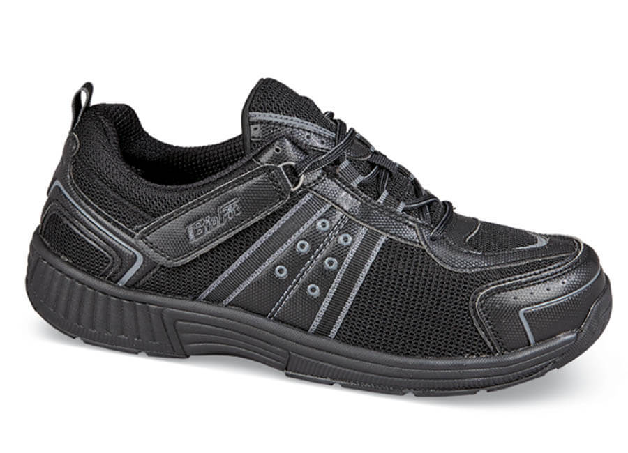 Black Tie-less Athletic Shoe