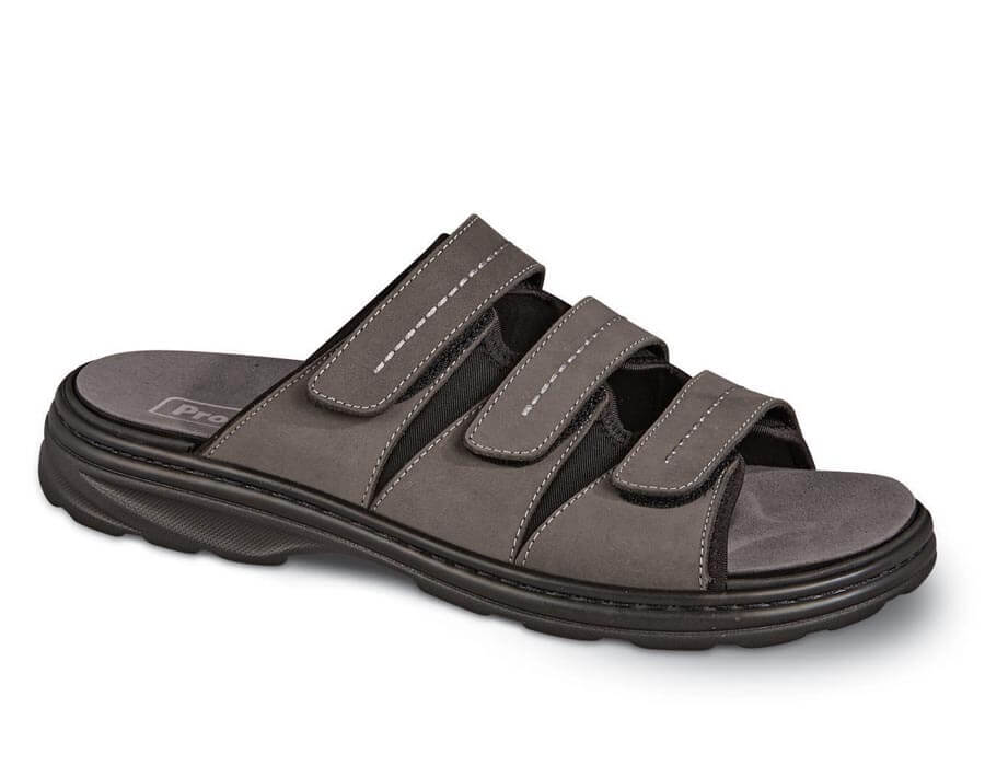 Grey Hatcher Slide Sandal