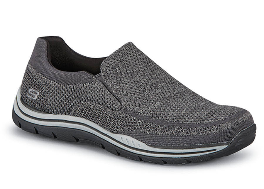 Grey Knit Expected Gomel Slip-on | Hitchcock Wide Shoes
