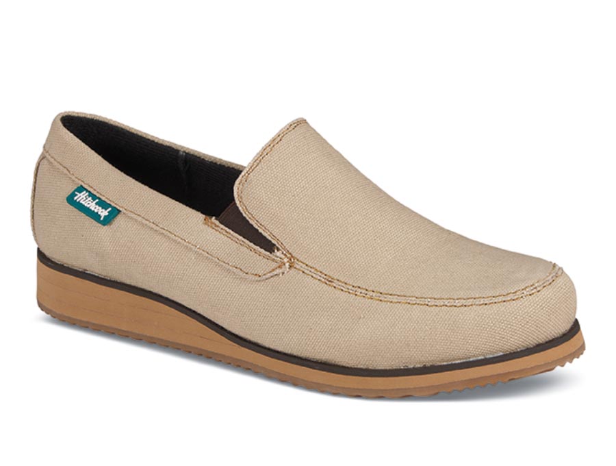 Tan Canvas Yoshi Slip-on | Hitchcock Wide Shoes