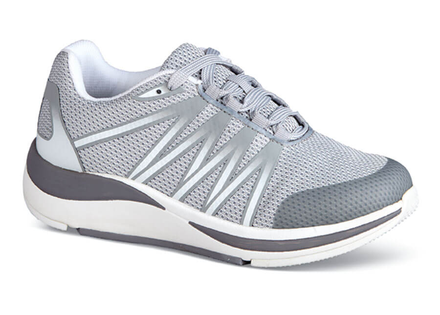 Grey/Silver Orthopedic Athletic | Hitchcock Wide Shoes