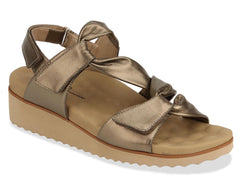 Bronze Metallic Leather-HILLARY BY ROS HOMMERSON 1