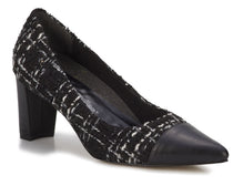 Black Tweed Fabric Leather-WC STEVIE 1