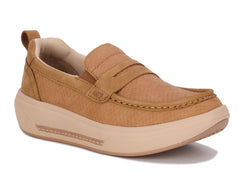Tan Nubuck Leather-JAVA BY DREW 1