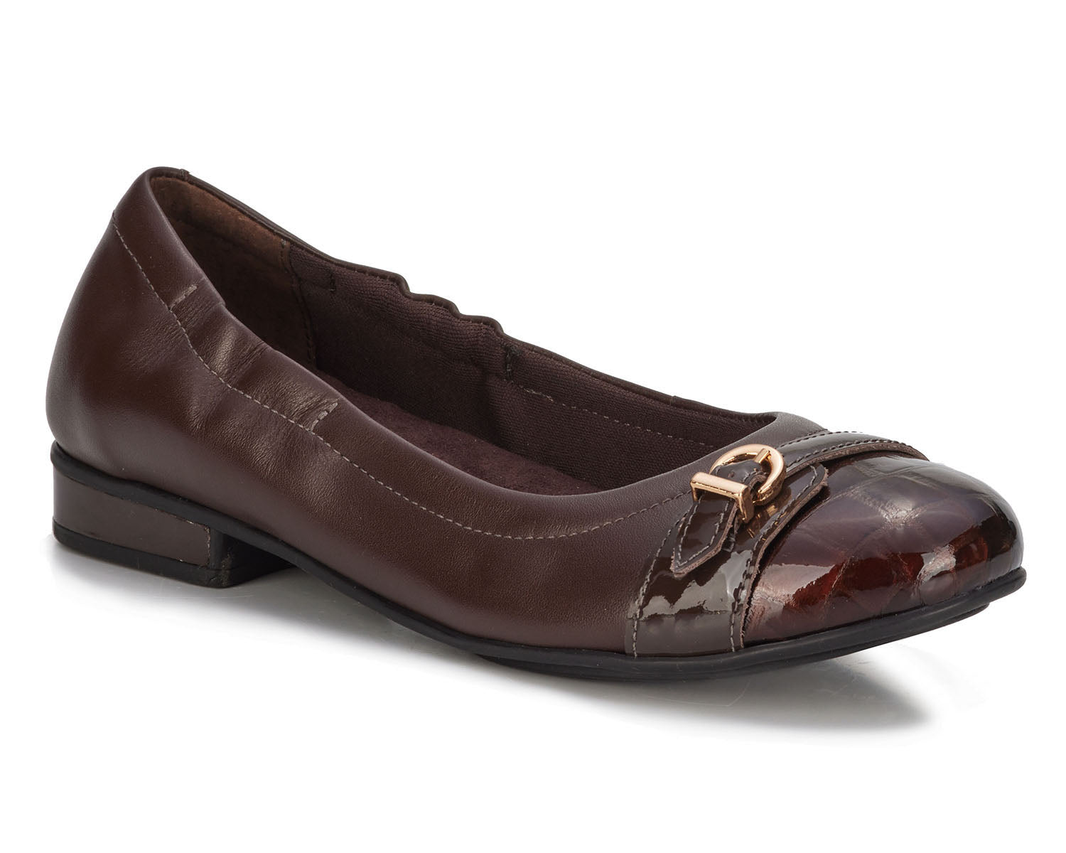 Brown Croc Patent Leather-TRISTA BY ROS HOMMERSON 1