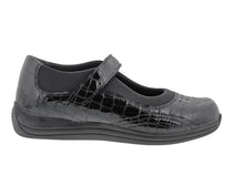 Black Croc Patent Leather-Rose BY DREW 2