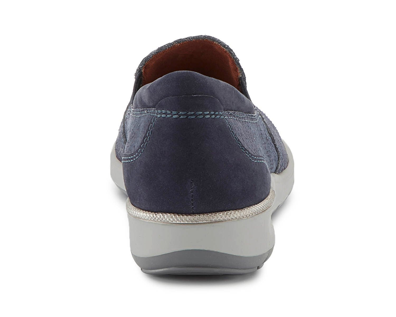 Navy Snake Print Nubuck-ORLEANS BY ROS HOMMERSON 2