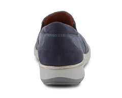 Navy Snake Print Nubuck-ORLEANS BY ROS HOMMERSON 2