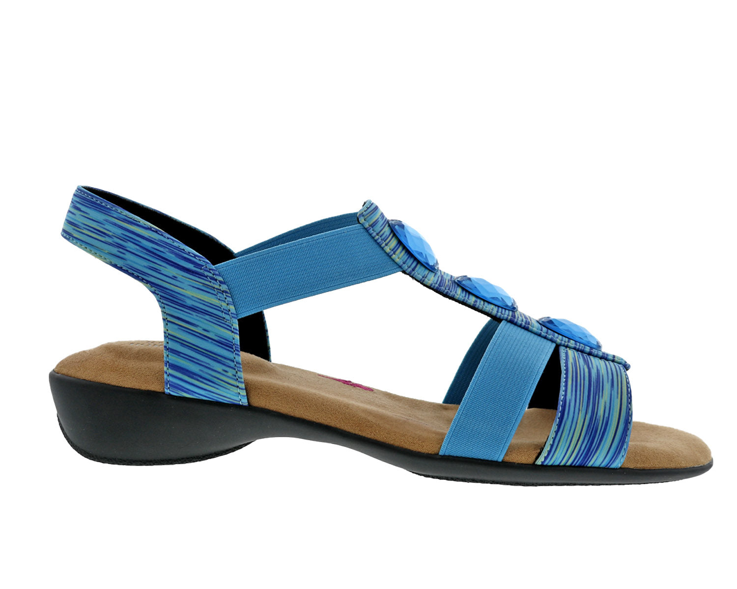 Blue Multi Stretch Fabric-MACKENZIE BY ROS HOMMERSON 2