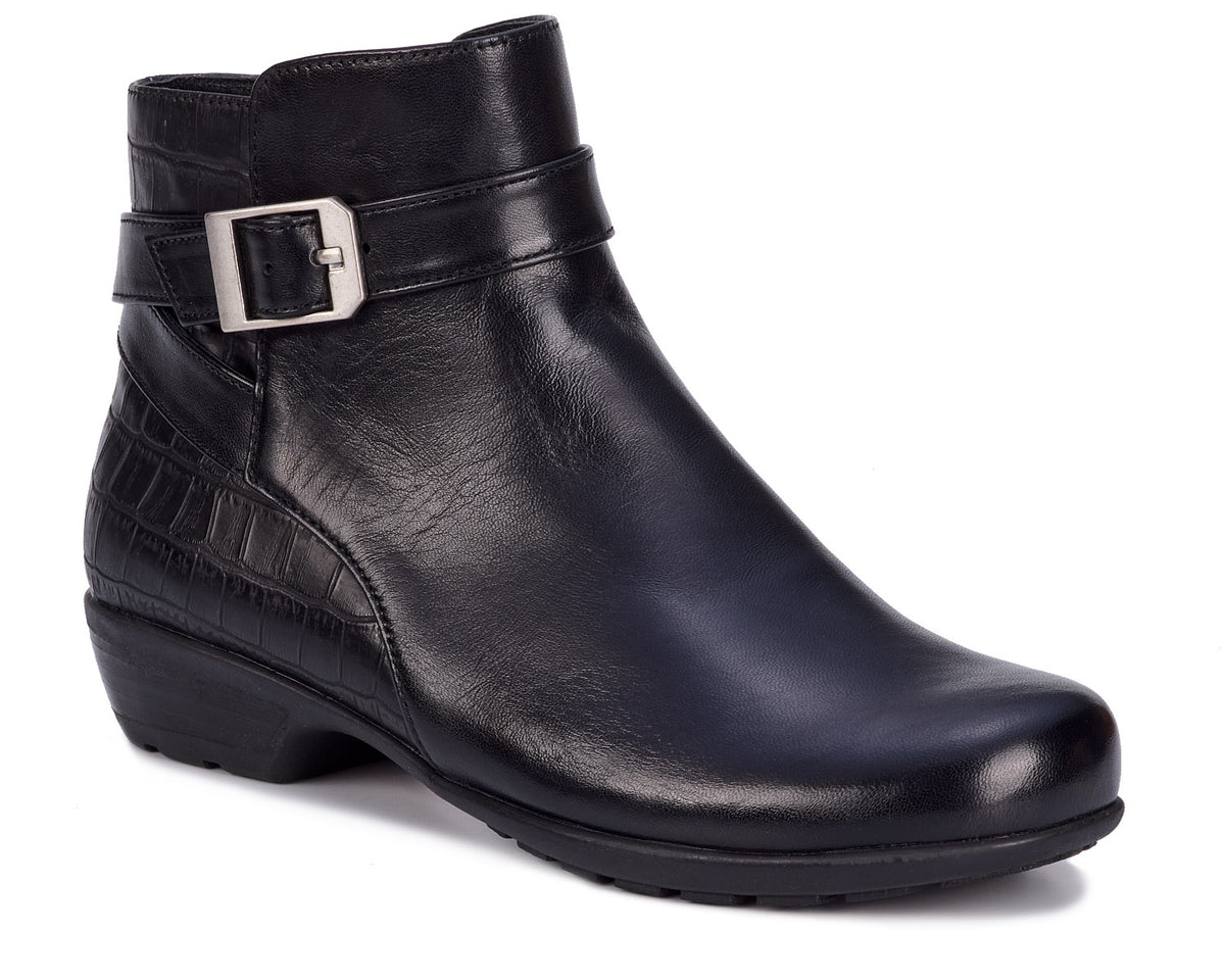 Black Tumbled Leather-ELLIS BOOT BY ROS HOMMERSON 1