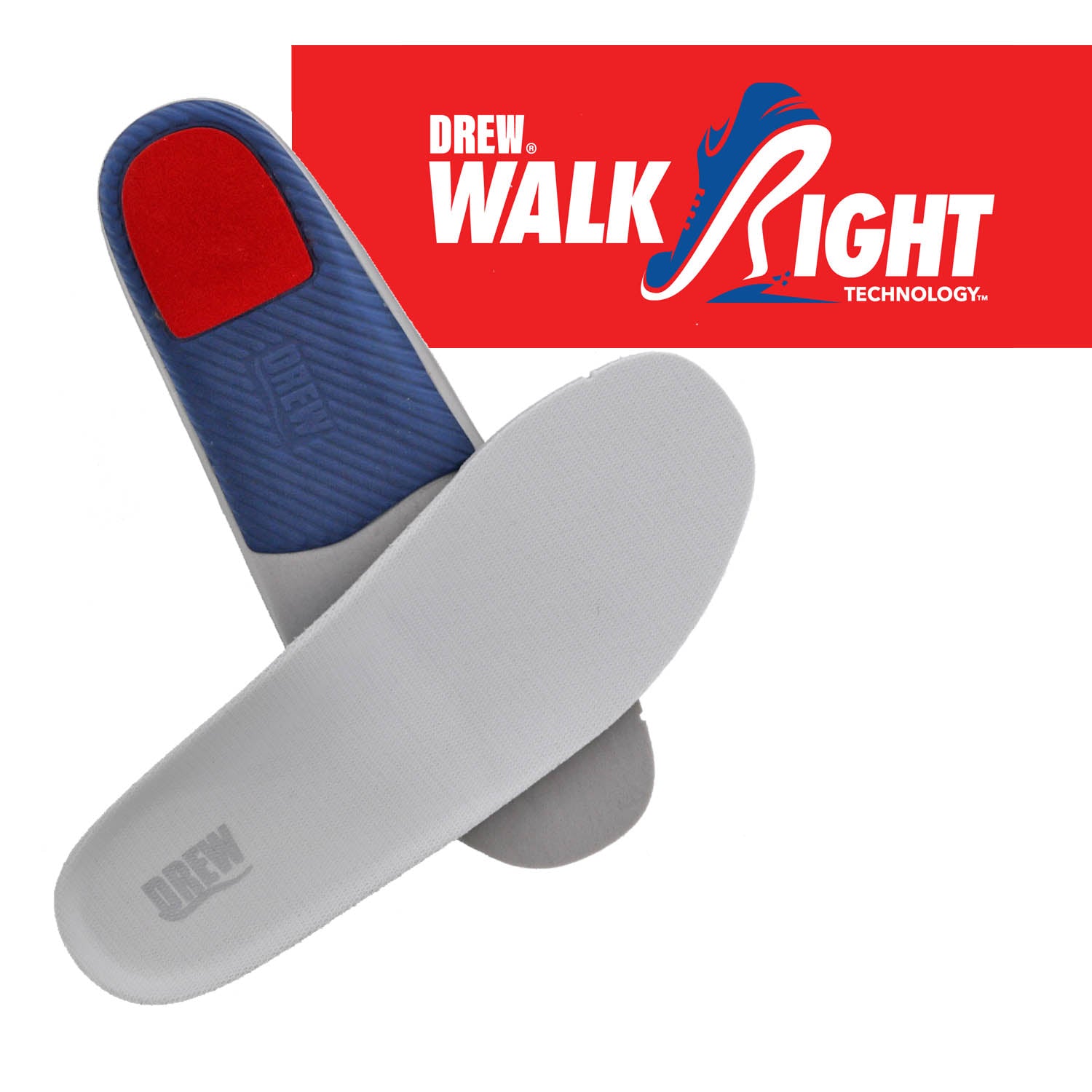 Grey-WalkRight Insole- Womens 1