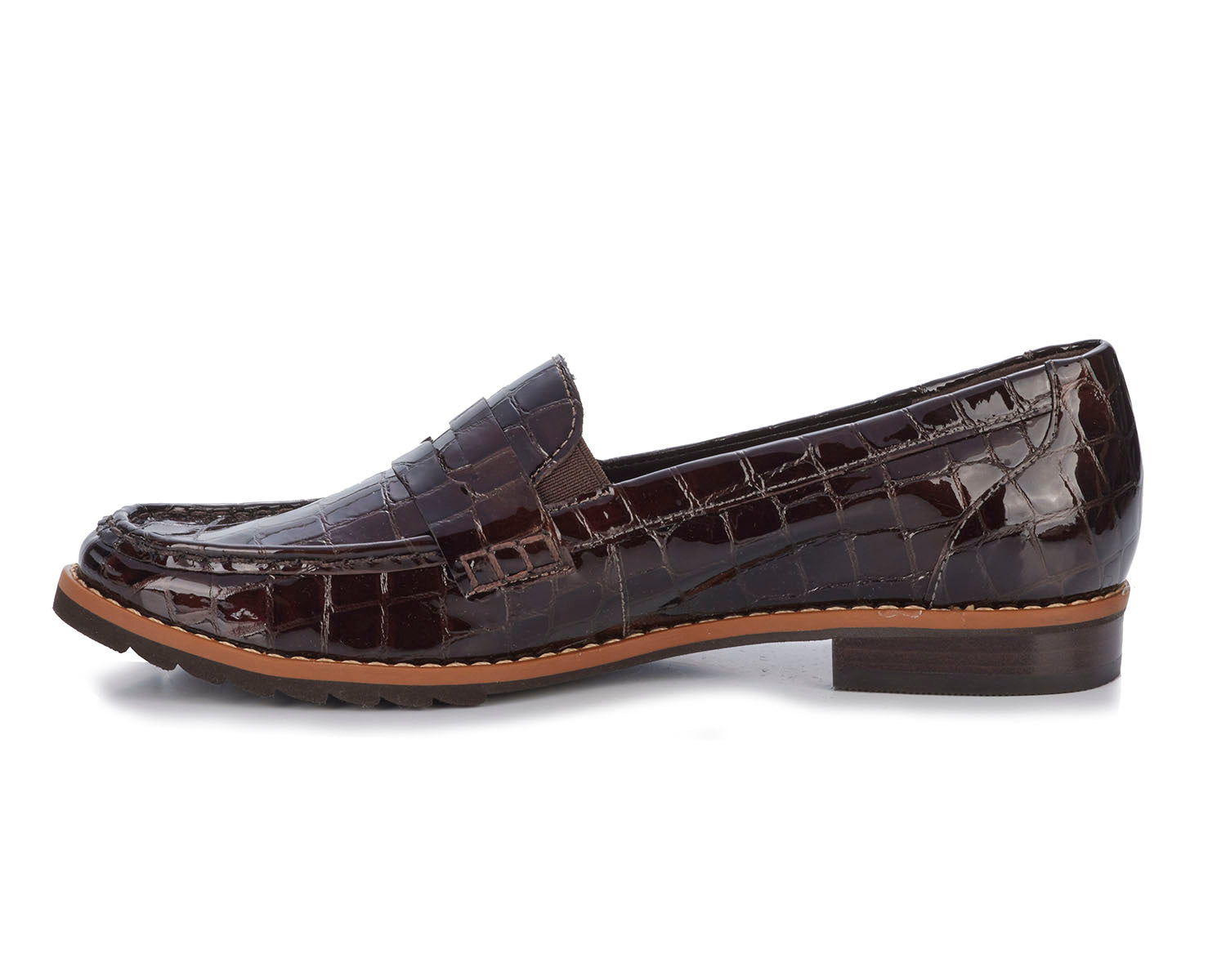 Brown Croc Patent Leather-WINNIE II BY ROS HOMMERSON 2