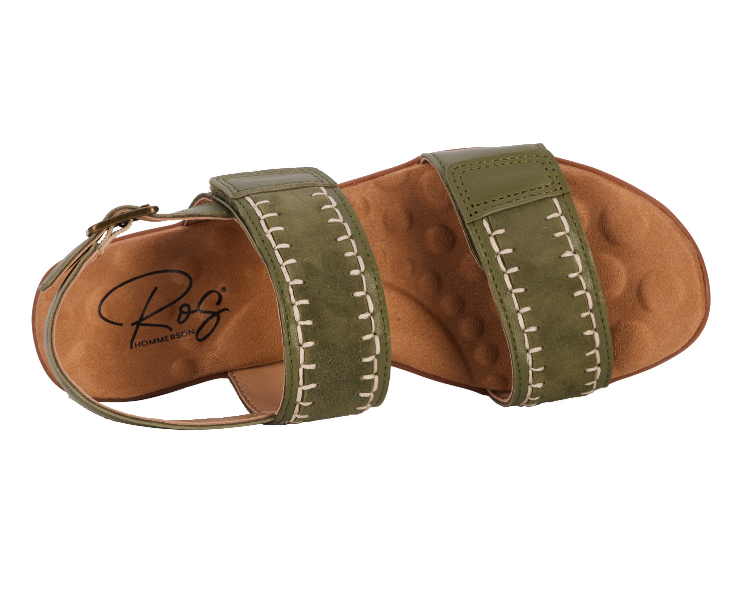 Olive Leather Suede-KATERI BY ROS HOMMERSON 2