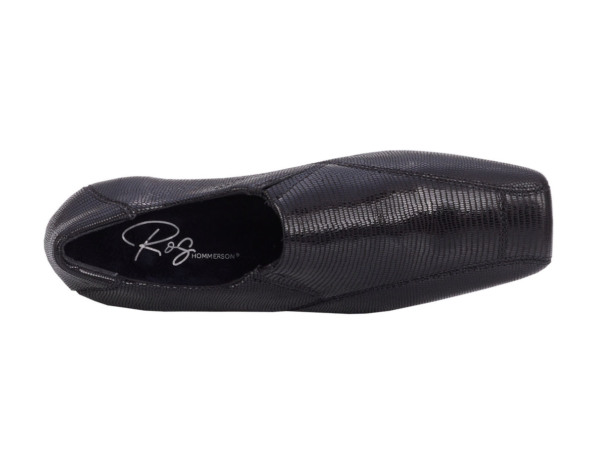 Black Lizard Print Leather-EAGAN BY ROS HOMMERSON 2