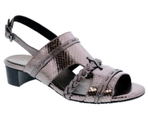 Pewter Snake Print Leather-VACAY BY ROS HOMMERSON 1