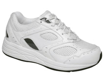 White Leather Perf White Mesh-FLARE BY DREW 1