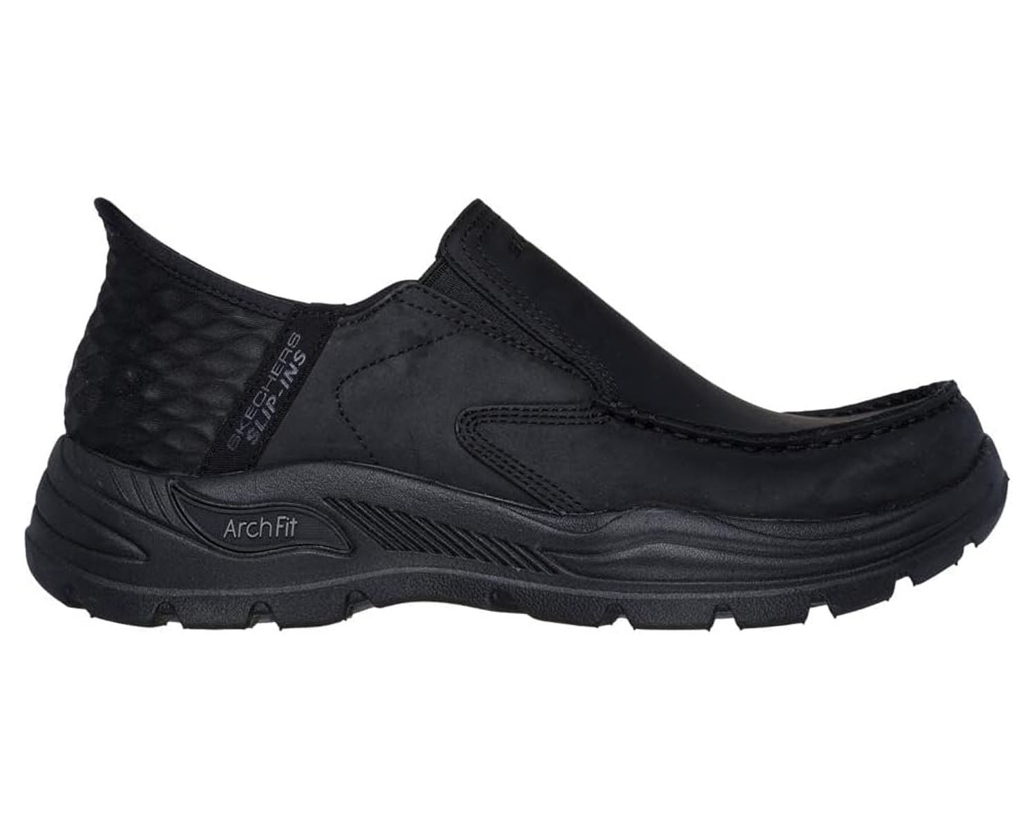Black-Arch Fit Moxley Milo Slip-Ins By Skechers 2
